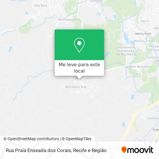 Rua Praia Enseada dos Corais mapa