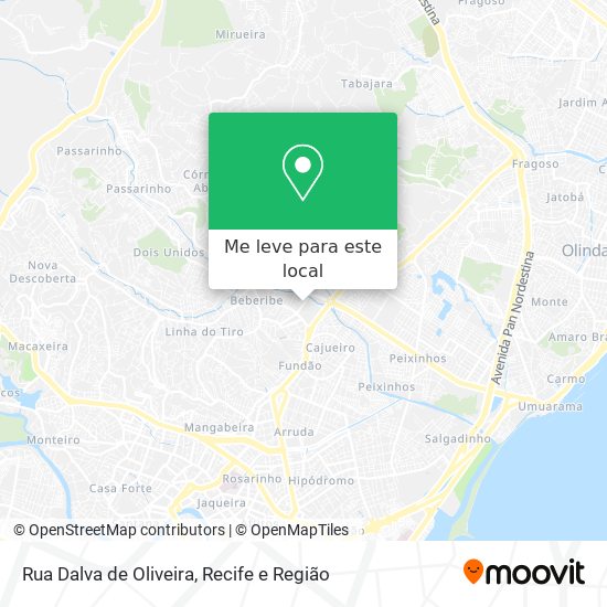 Rua Dalva de Oliveira mapa