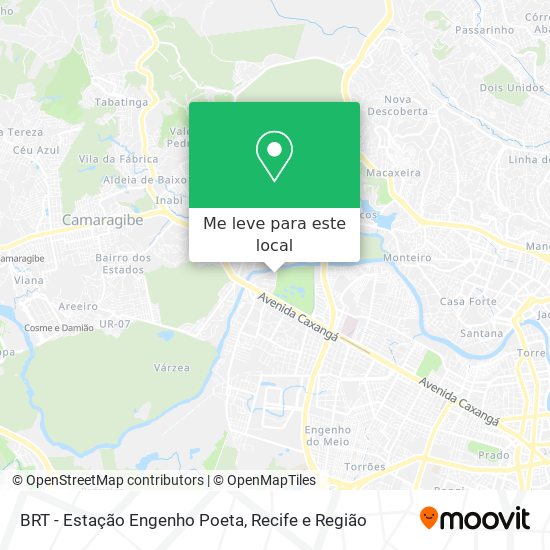 BRT - Estação Engenho Poeta mapa