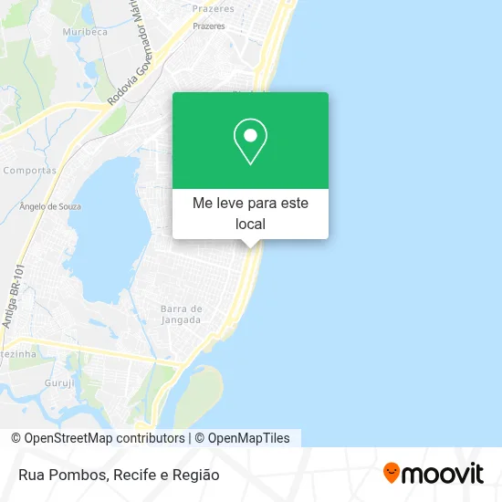 Rua Pombos mapa