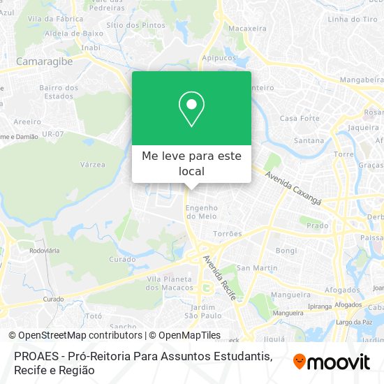 PROAES - Pró-Reitoria Para Assuntos Estudantis mapa