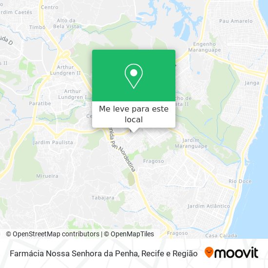 Farmácia Nossa Senhora da Penha mapa