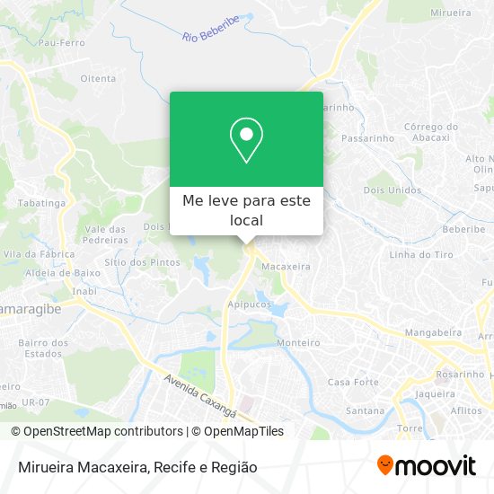 Mirueira Macaxeira mapa