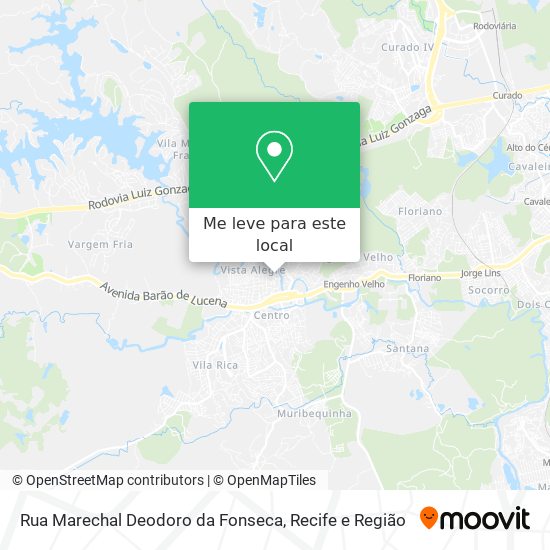 Rua Marechal Deodoro da Fonseca mapa