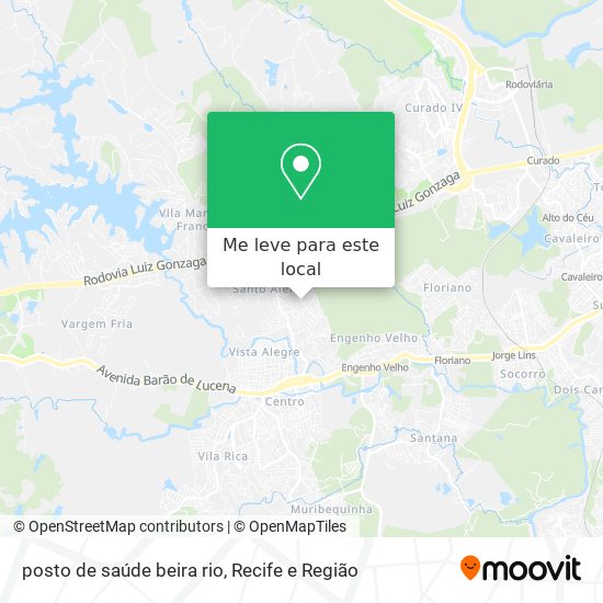 posto de saúde beira rio mapa