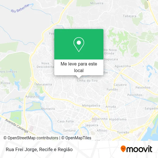 Rua Frei Jorge mapa