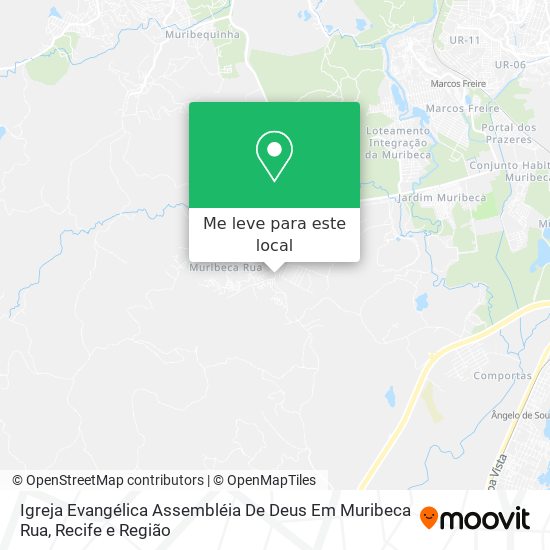 Igreja Evangélica Assembléia De Deus Em Muribeca Rua mapa