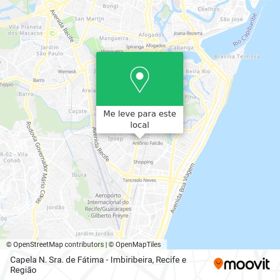 Capela N. Sra. de Fátima - Imbiribeira mapa