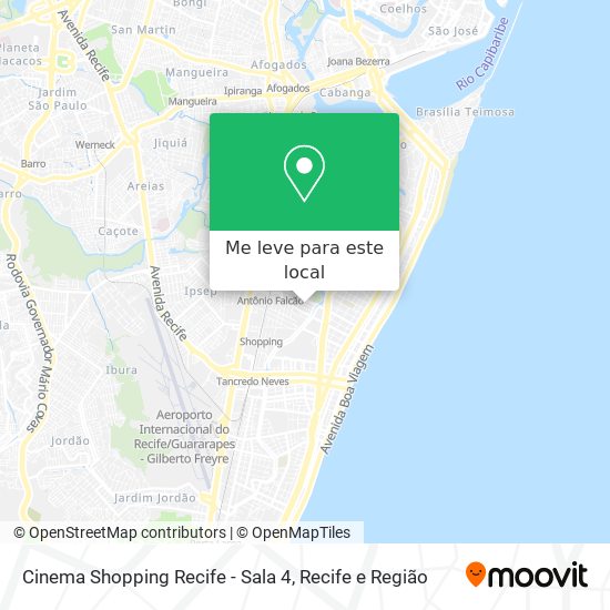 Cinema Shopping Recife - Sala 4 mapa