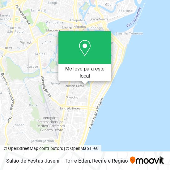 Salão de Festas Juvenil - Torre Éden mapa