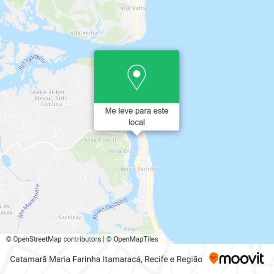 Catamarã Maria Farinha Itamaracá mapa