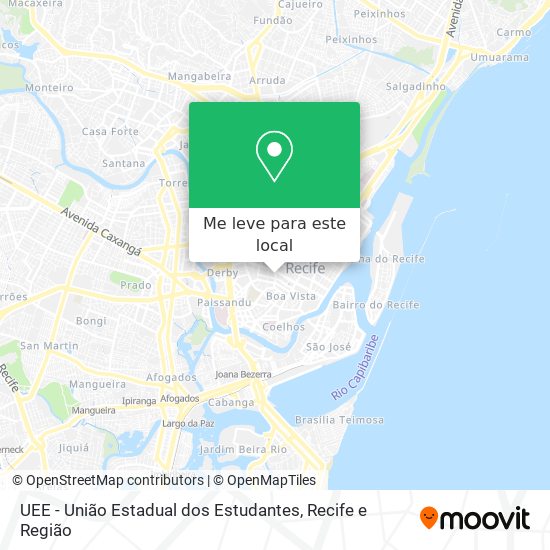 UEE - União Estadual dos Estudantes mapa