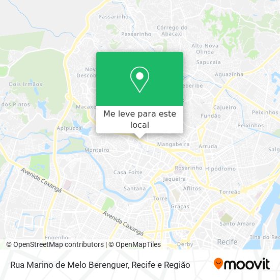 Rua Marino de Melo Berenguer mapa