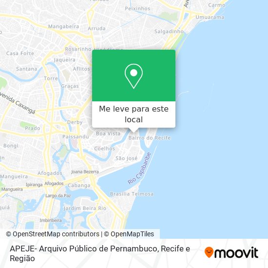 APEJE- Arquivo Público de Pernambuco mapa
