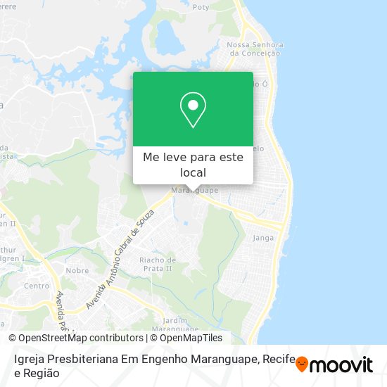 Igreja Presbiteriana Em Engenho Maranguape mapa
