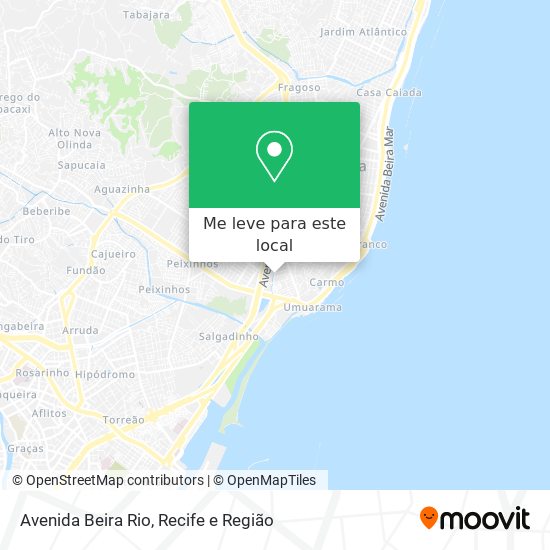Avenida Beira Rio mapa