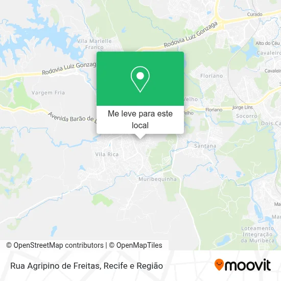 Rua Agripino de Freitas mapa