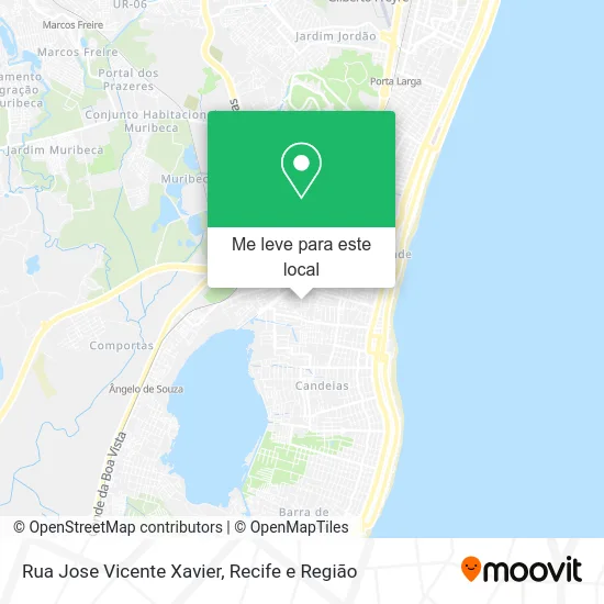 Rua Jose Vicente Xavier mapa