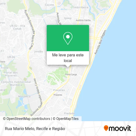 Rua Mario Melo mapa