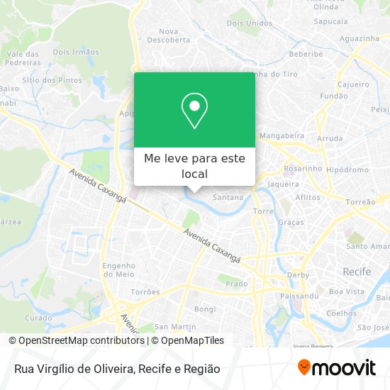 Rua Virgílio de Oliveira mapa
