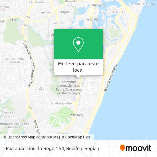 Rua José Lins do Rêgo 154 mapa