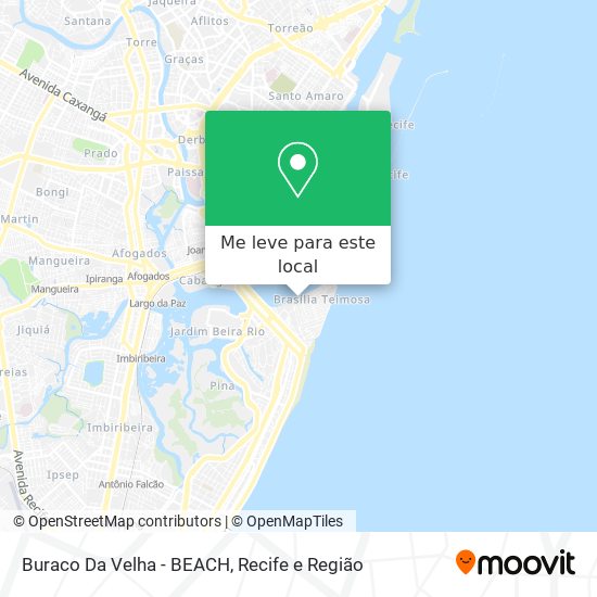 Buraco Da Velha - BEACH mapa