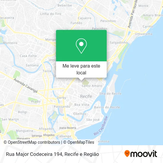 Rua Major Codeceira 194 mapa