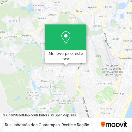 Rua Jaboatão dos Guararapes mapa