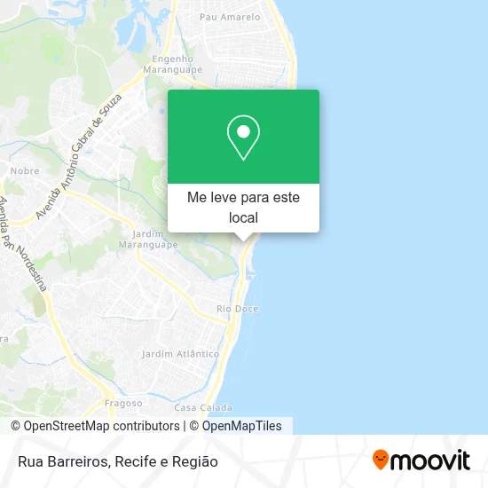 Rua Barreiros mapa