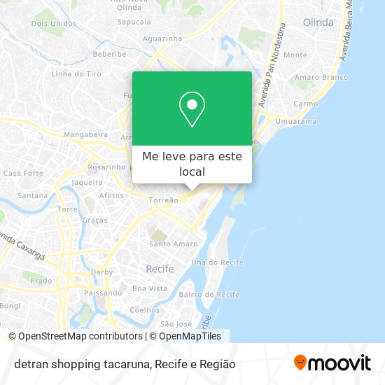 detran shopping tacaruna mapa