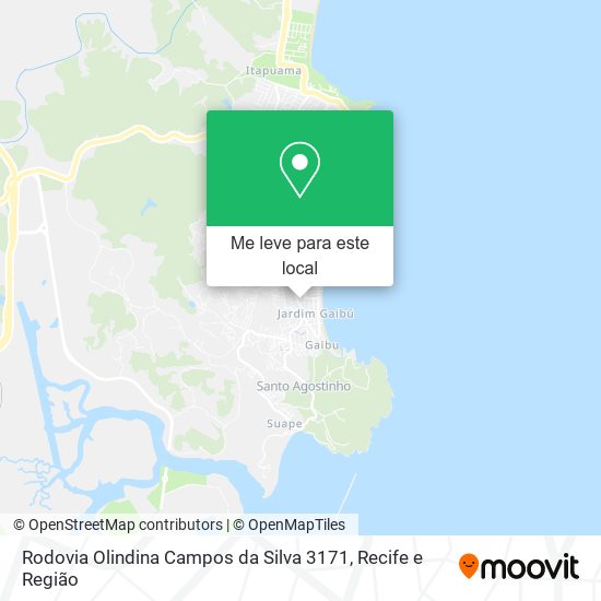 Rodovia Olindina Campos da Silva 3171 mapa