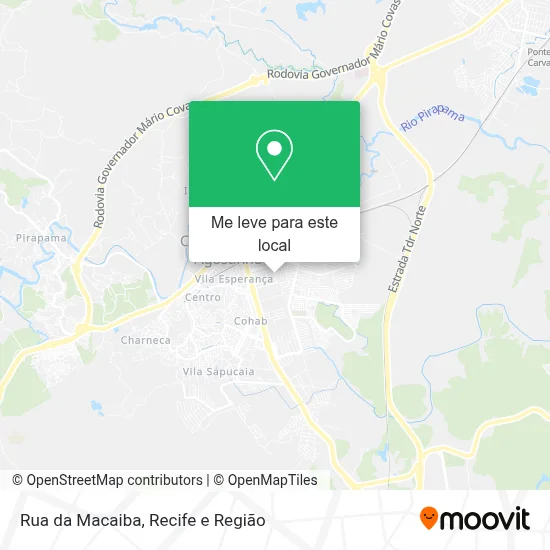 Rua da Macaiba mapa