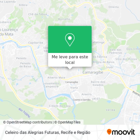 Celeiro das Alegrias Futuras mapa