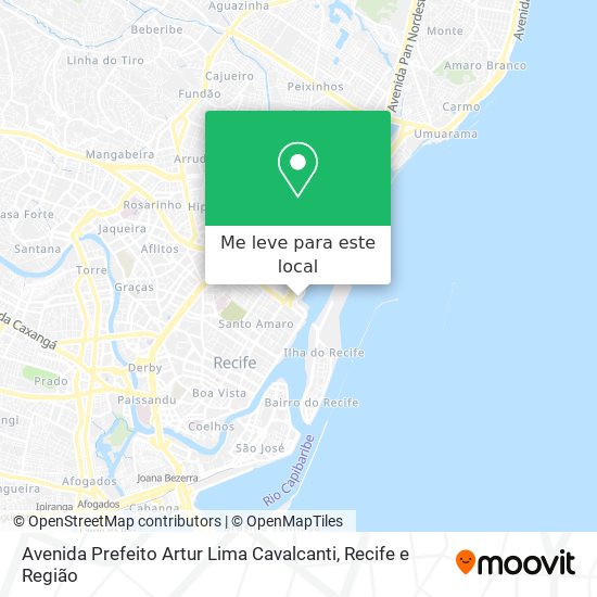 Avenida Prefeito Artur Lima Cavalcanti mapa