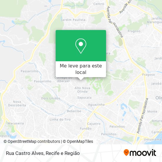 Rua Castro Alves mapa