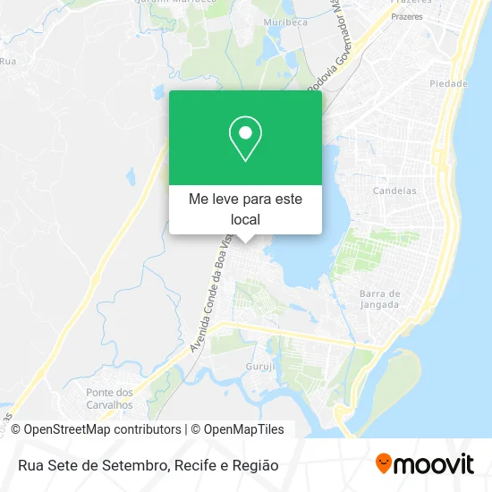 Rua Sete de Setembro mapa
