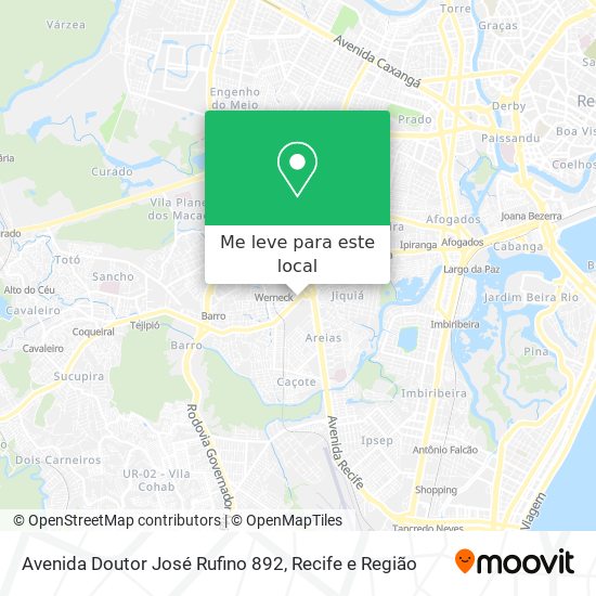 Avenida Doutor José Rufino 892 mapa