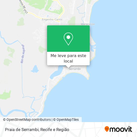 Praia de Serrambi mapa
