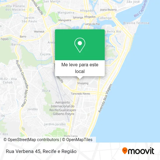 Rua Verbena 45 mapa