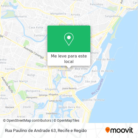 Rua Paulino de Andrade 63 mapa