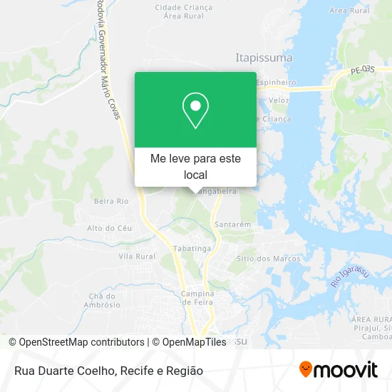 Rua Duarte Coelho mapa