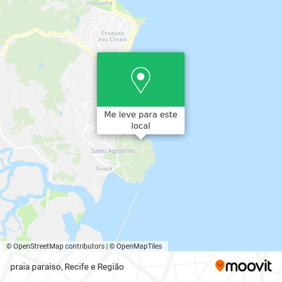 praia paraiso mapa
