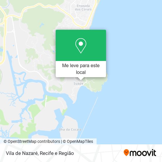 Vila de Nazaré mapa