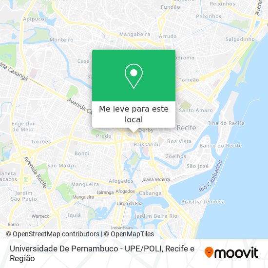 Universidade De Pernambuco - UPE / POLI mapa