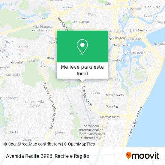 Avenida Recife 2996 mapa