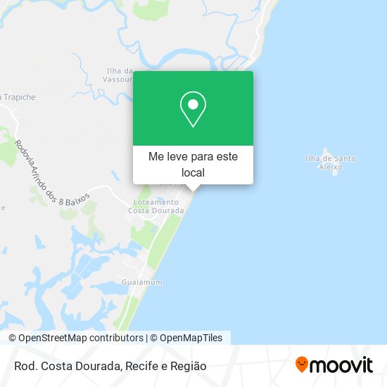 Rod. Costa Dourada mapa
