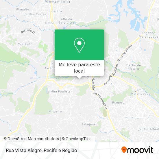 Rua Vista Alegre mapa