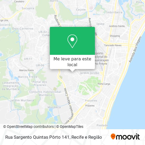 Rua Sargento Quintas Pôrto 141 mapa