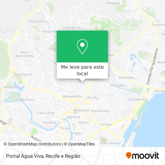 Portal Água Viva mapa
