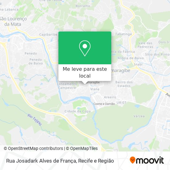 Rua Josadark Alves de França mapa